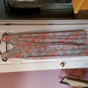 CAROL HOCHMAN soft jersey sleeveless wide leg v neck jumpsuit,poly/span,1X,NWOT.